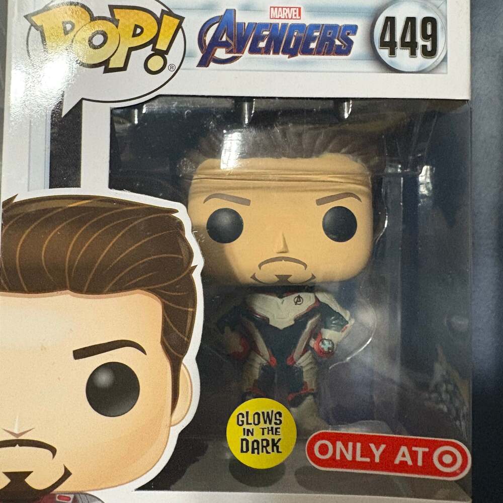Funko Pop! Marvel Avengers Endgame Tony Stark #449 Target Exclusive Glow In The